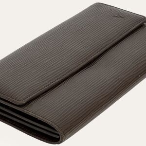 Louis Vuitton Brown Epi Leather Long Wallet - Comes With Certificate Of Authenti